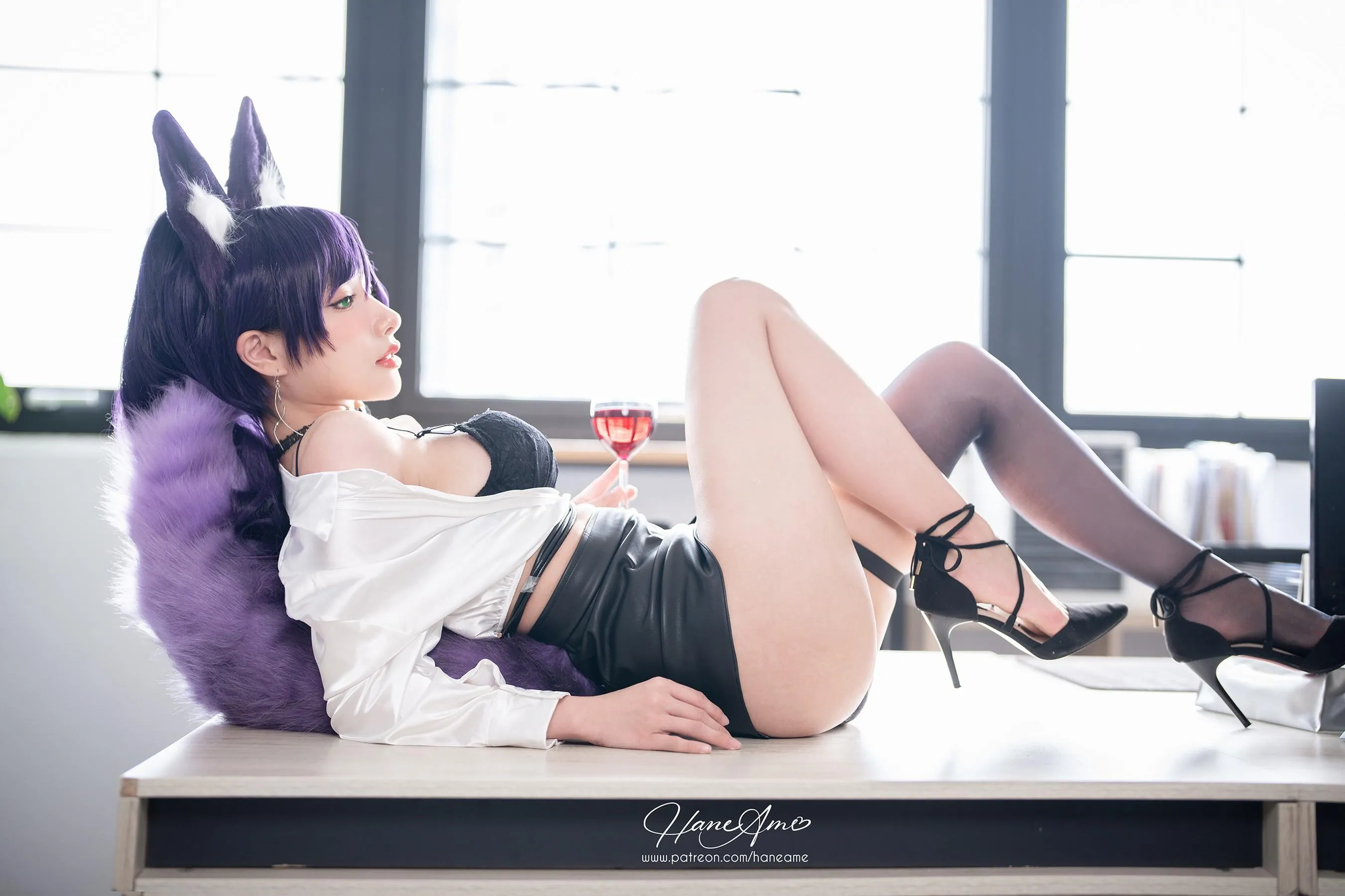雨波_HaneAme – NO.192.2023年06月新品订阅4套视频-Seki Sexy OL Foxy [51P]插图2
